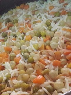 صورة لوصفة رز بالبازيلا والجزر