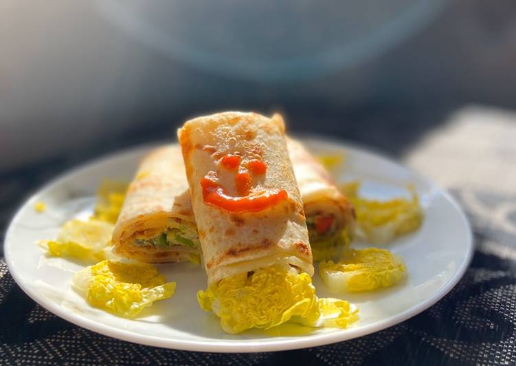 Recipe of Perfect Paratha Egg Roll