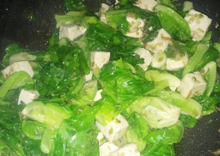 Proses Membuat Tumis cuciwis tahu putih yang simpel