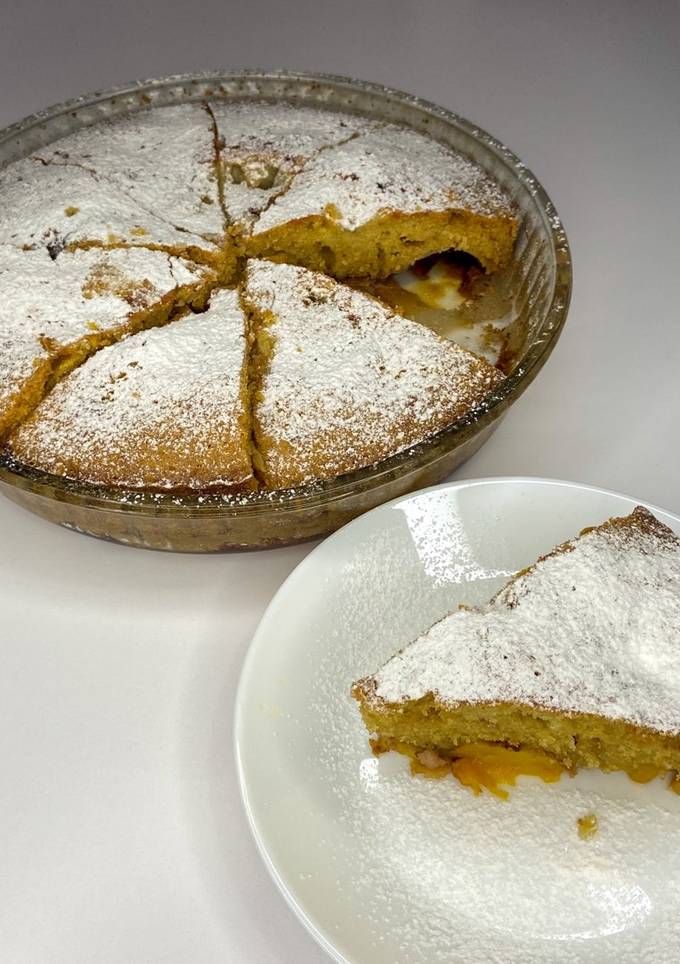 Пиріг з персиками 🍑