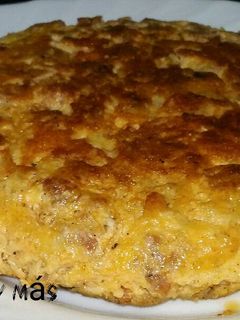 Una foto de Tortilla-soufflé de chichas de chorizo