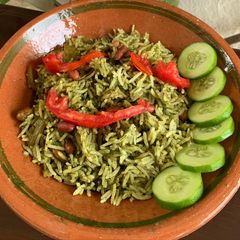 A picture of Coriander Rice.