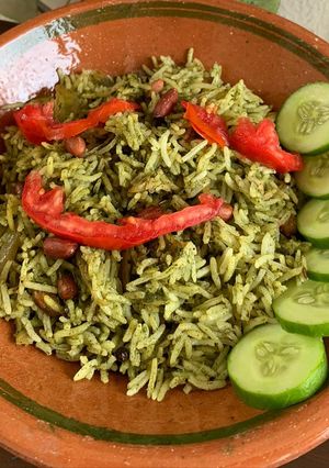 A picture of Coriander Rice.
