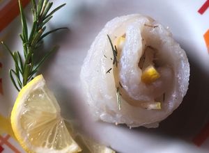 Foto di Filetto di merluzzo al rosmarino, limone e timo