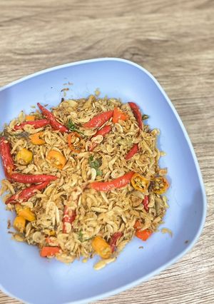 Foto resep Tumis Udang Rebon Pedas