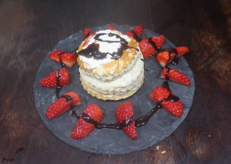 Volován con membrillo y queso