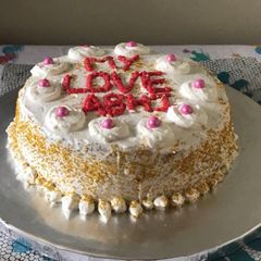A picture of Vanilla (simple eggless cake recipe).