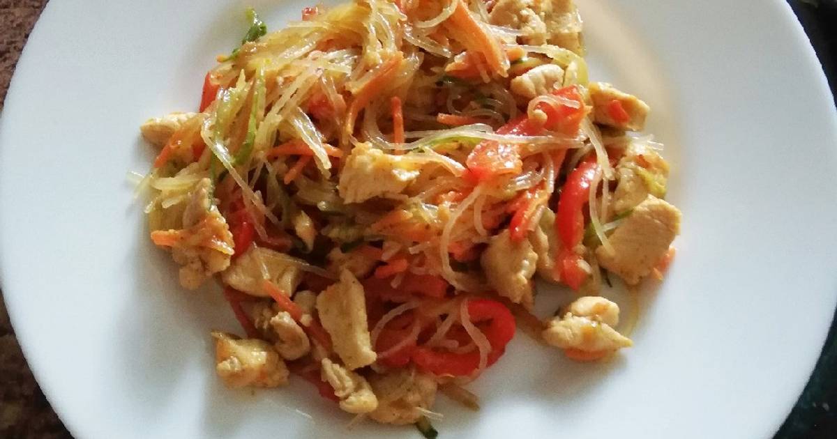 Фунчоза С Курицей И Овощами Фото