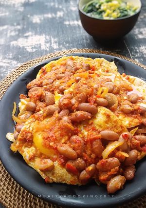Foto resep Telor Ceplok Balado Kacang Merah