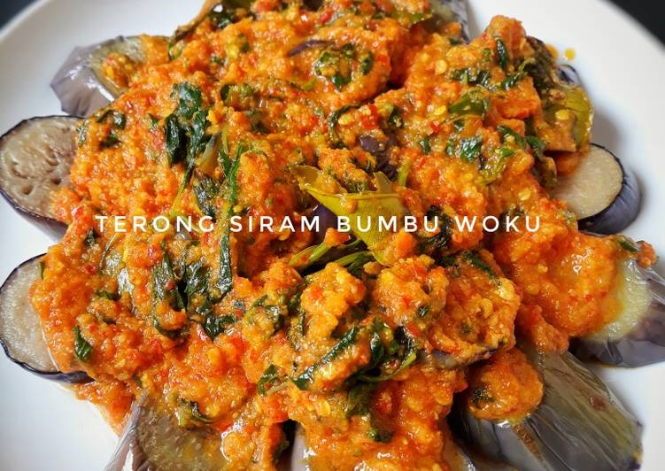 Terong Siram Bumbu Woku