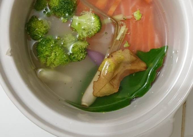 Mpasi 6+ Salmon sayur - slow cooker