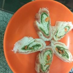 A picture of Rj special Pinwheel sandwich.