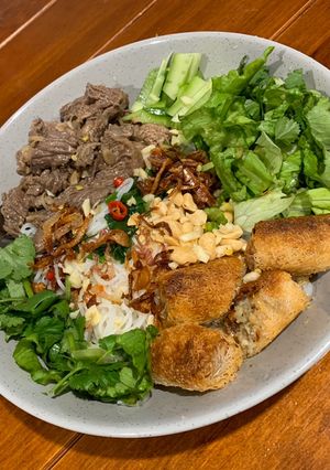 Hình của món Bún bò xào xả.