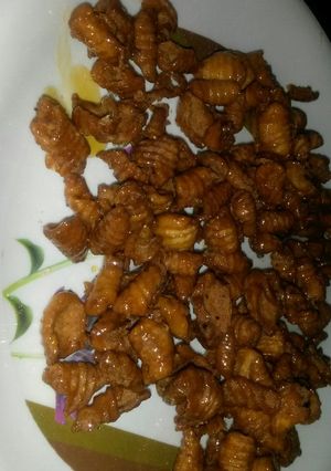 A picture of Healthy wheat jaggery gavvalu.