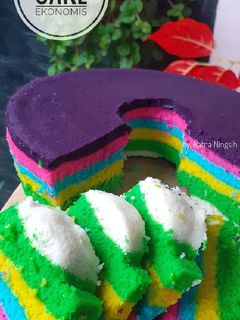 Foto resep Rainbow Cake Ekonomis