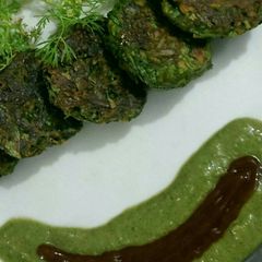 A picture of Healthy Spinach Kababs.