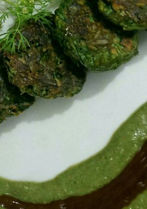 A picture of Healthy Spinach Kababs.