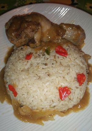 Foto resep Nasi Hainan saus bombay