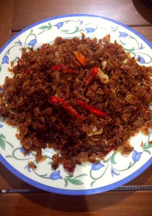 Foto resep Rebon kering pedas