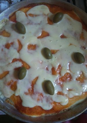 Una foto de Pizza con masa batida