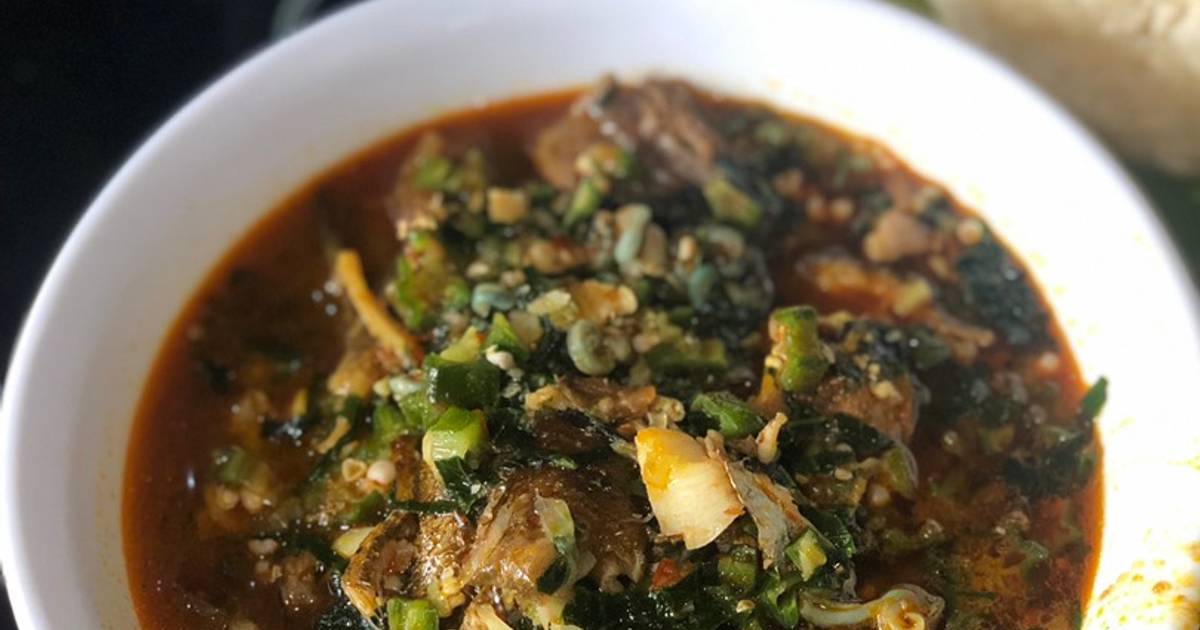 Okra soup Recipe by Cobby Anthony Cookpad