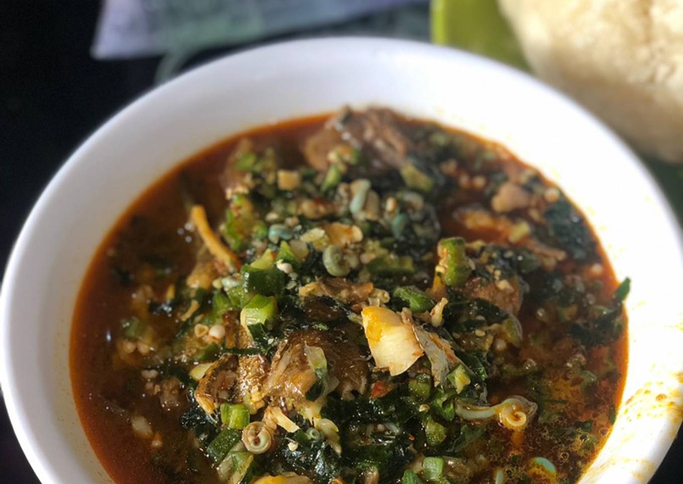 Okra soup