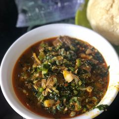 A picture of Okra soup.