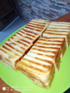 Foto resep Roti bakar blueberry keju
