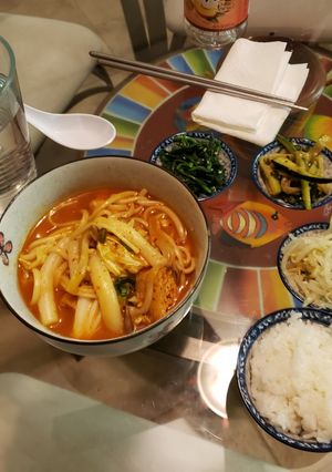 A picture of Vegan Tteokbokki.