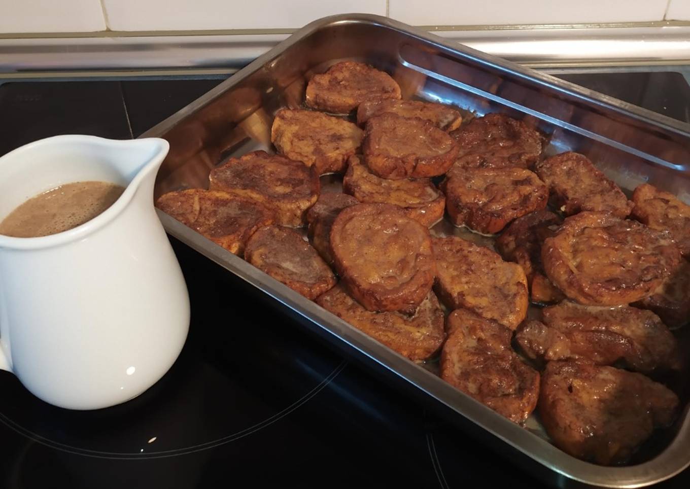 Torrijas de leche en freidora de aire