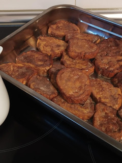 Una foto de Torrijas de leche en freidora de aire