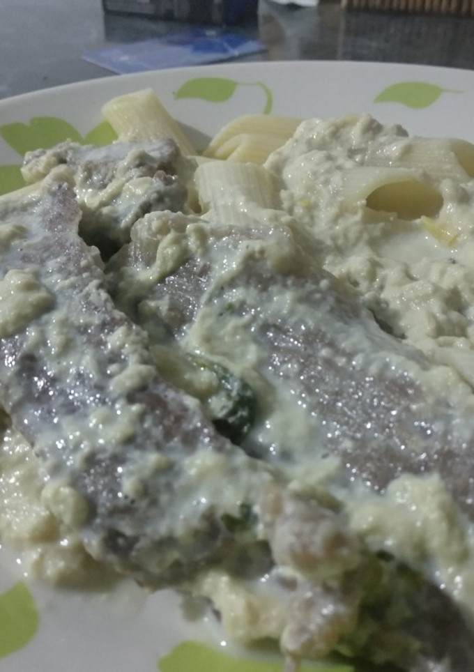 Una foto de Bifes a la leche fácil y rico