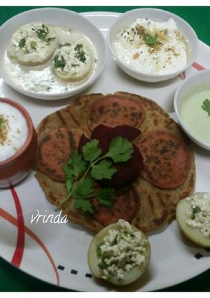 A picture of Vrat ki thali.