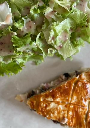 Une photo de 🥗 Tourte jambon champignons 🥗