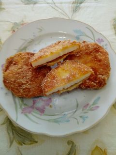 Rántott sajt recept fotója
