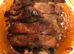 Una foto de Lomo relleno 🐷 thanksgiving exprés