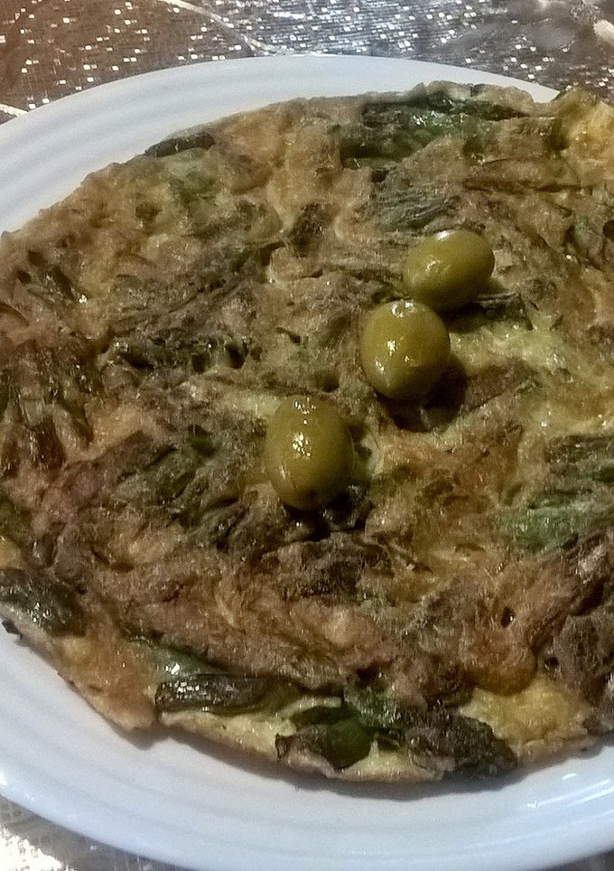 Una foto de Tortilla de espárragos