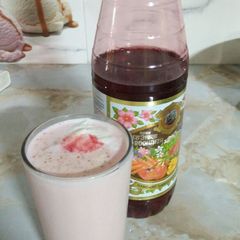 A picture of Dry fruits Roohafza Milk Shake.