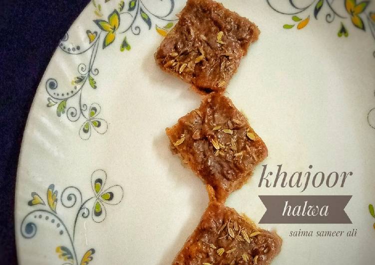 Easiest Way to Prepare Quick Khajoor halwa/dates halwa