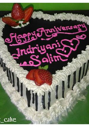 Foto resep Love Cake Anniversary/Birthday
