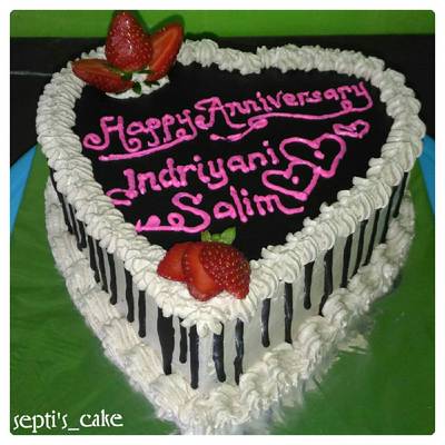 Resep Love Cake Anniversary Birthday Oleh Septi Widyalestari Cookpad
