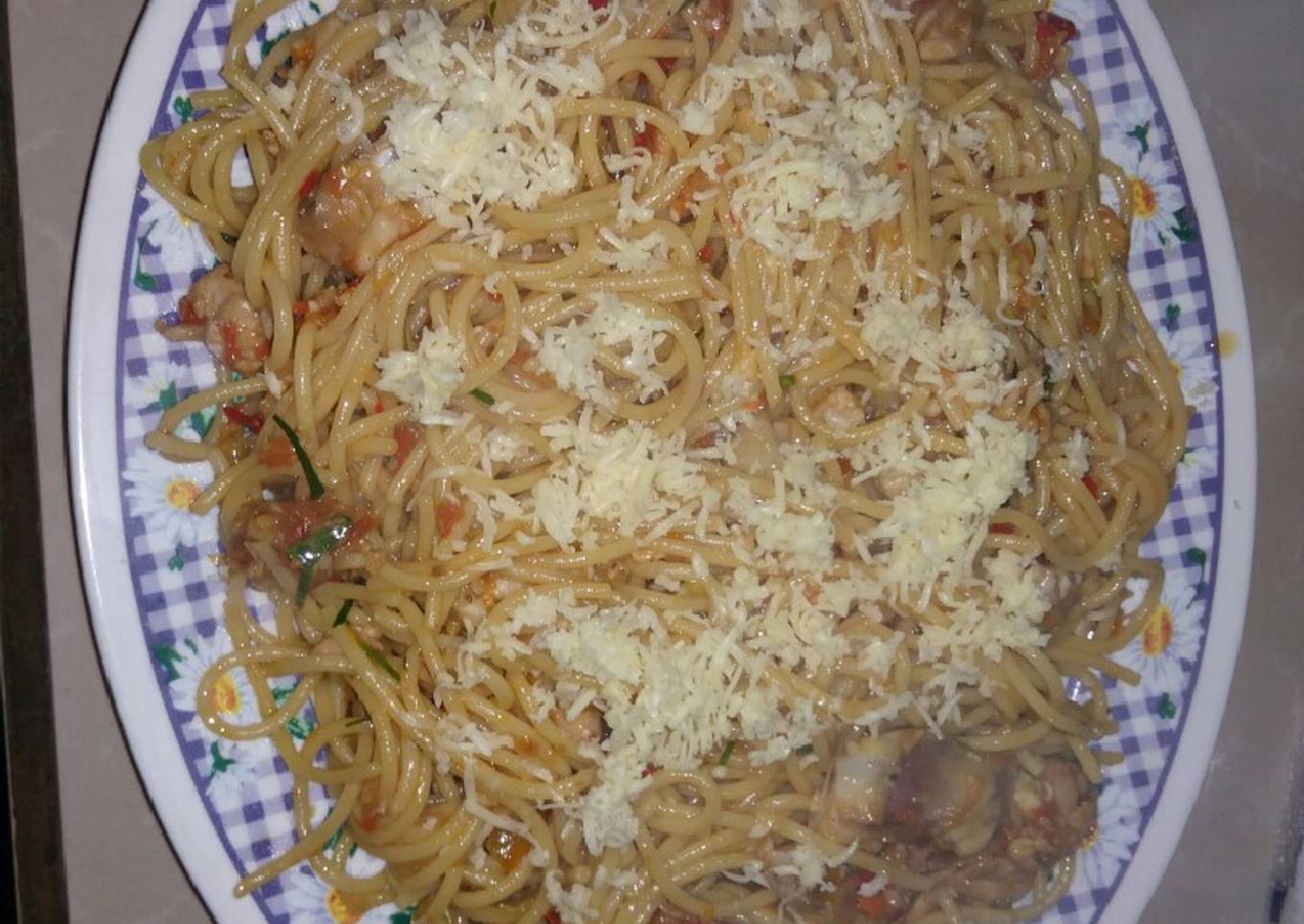 Spaghetti saus rica-rica