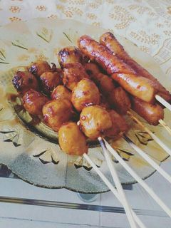 Foto resep Bakso & Sosis Bakar pedas