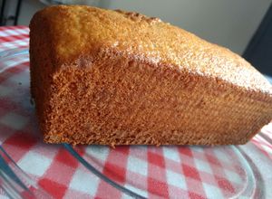 Una foto de Budín de Vainilla CON leche