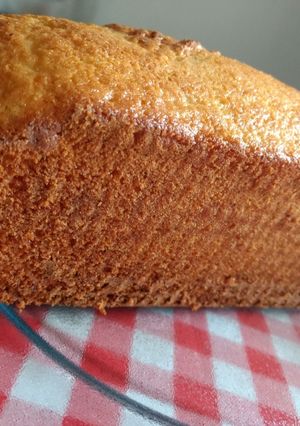 Una foto de Budín de Vainilla CON leche