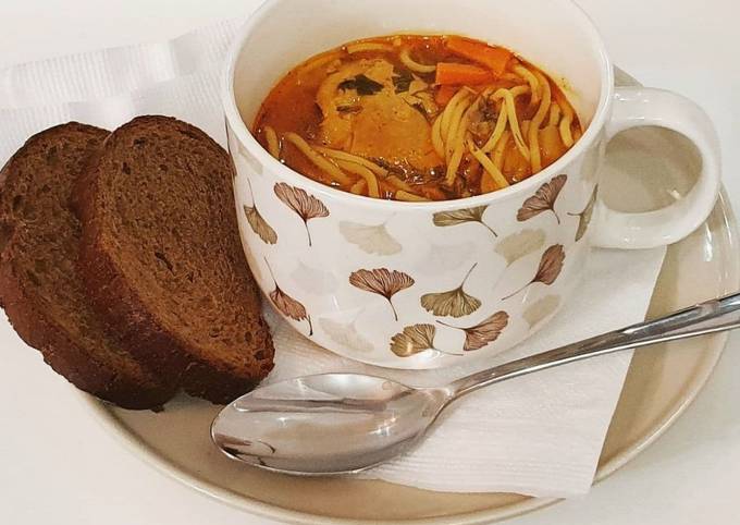 Лагман с курицецй