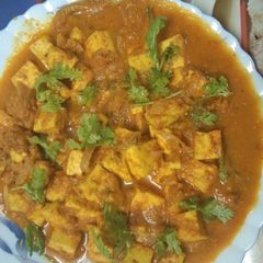 A picture of Paneer with almond gravy.