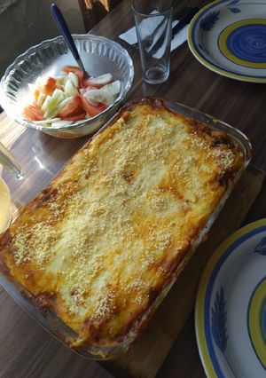Una foto de Pastel de papas vegetariano