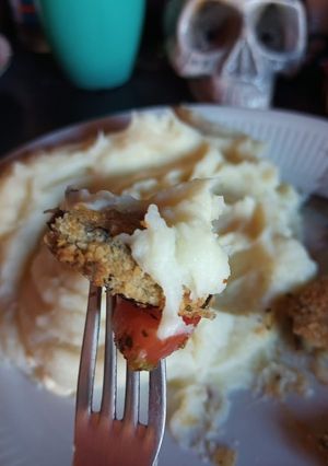 Una foto de Milas de berenjena veganas