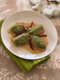 Gnudi con vellutata di ortaggi